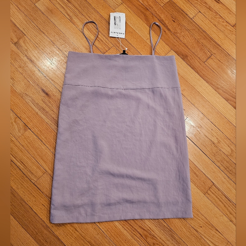 Side party Naomi Textured Slip Dress